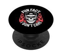 Dicho Divertido Hecho Divertido No me Importa Esqueleto Broma sarcástica PopSockets PopGrip Adhesivo