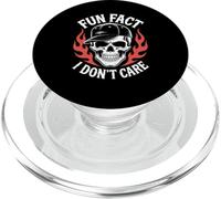 Dicho divertido Hecho divertido No me importa esqueleto broma sarcástica PopSockets PopGrip para MagSafe
