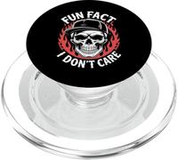 Dicho divertido Hecho divertido No me importa esqueleto broma sarcástica PopSockets PopGrip para MagSafe