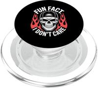 Dicho Divertido Hecho Divertido No me Importa Esqueleto Broma sarcástica PopSockets PopGrip para MagSafe
