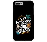 Dicho Divertido No posponer Las Cosas Haciendo misiones secundarias Gamer Carcasa para iPhone 7 Plus/8 Plus