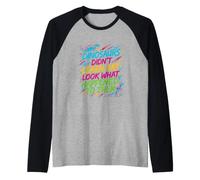 Dicho Divertido Que los Dinosaurios no aprendieron a Ver lo Que sucedió Camiseta Manga Raglan