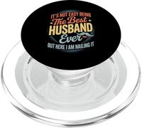 Dicho Divertido Que no es fácil ser el Mejor Esposo jamás bromeado PopSockets PopGrip para MagSafe