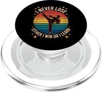 Dicho divertido que nunca pierdo, o gano o aprendo mujeres hombres PopSockets PopGrip para MagSafe