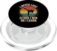 Dicho divertido que nunca pierdo, o gano o aprendo mujeres hombres PopSockets PopGrip para MagSafe