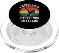 Dicho Divertido Que Nunca pierdo, o gano o aprendo Mujeres Hombres PopSockets PopGrip para MagSafe