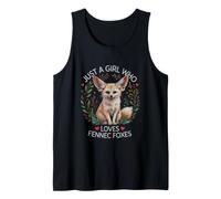 Dicho Divertido Que Solo Chica ama a los Zorros Fennec Camiseta sin Mangas