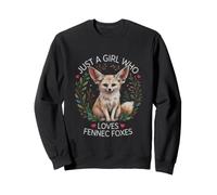 Dicho Divertido Que Solo Chica ama a los Zorros Fennec Sudadera