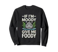 Dicho Divertido si Estoy de Mal Humor Dar hipopótamo alimentario Sudadera