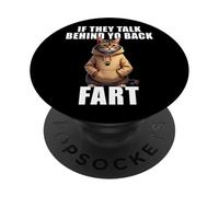 Dicho Gracioso sobre Gatos Si Hablan De Tu Gato Que Se Tira PopSockets PopGrip Adhesivo