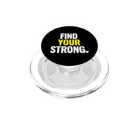 Dicho Motivacional Encuentra tu Fuerte Divertido PopSockets PopGrip para MagSafe