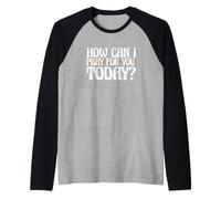 Dicho religioso Cristiano ¿Cómo Puedo Orar por ti Hoy Camiseta Manga Raglan