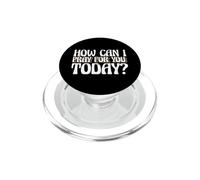 Dicho religioso Cristiano ¿Cómo Puedo Orar por ti Hoy PopSockets PopGrip para MagSafe