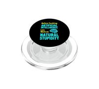 Dicho sarcástico Antes de abordar la Inteligencia Artificial PopSockets PopGrip para MagSafe