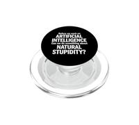 Dicho sarcástico Antes del Trabajo Inteligencia Artificial PopSockets PopGrip para MagSafe