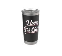Dichos divertidos de Tai Chi, principiantes de Tai Chi, profesores de Tai Chi Vaso térmico de acero inoxidable de doble pared