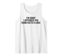 Dichos sarcásticos Divertidos Hechos y lógica Ofendidos Camiseta sin Mangas