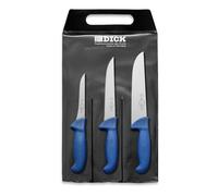DICK 8255300 3T Ergo Grip - Juego de cuchillos (acero, 48 x 22 x 1,8 cm, 3 unidades)