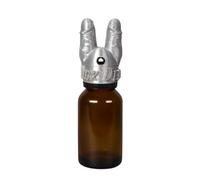 Dick Deep Tapón de inhalador Poppers Poppers Sniffer - Gorra (talla S-L, 2,0-2,2 cm de diámetro), diseño de Poppers Sniff, plateado brillante, L (2,2cmø)