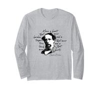 Dickens Minimalista Retrato Cita Charles Dickens Manga Larga