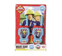 Dickie Toys Walkie Talkies Sam El Bombero - 2 Radios Especialmente Diseñadas para Niños a Partir de 4 Años, Hasta 100 m de Alcance, Radios de Juguete Rojo