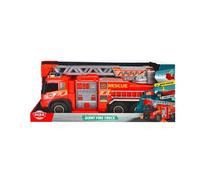Dickie Toys Camión de Bomberos Volvo FMX Gigante 57cm, Rueda Libre, luz, Sonido, Escalera Extensible y giratoria, función Manual de Lanzamiento de Agua, Escala 1:16. a Partir de 3 años (203719031)