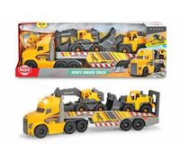 Dickie Toys Volvo Series - Camión Mack Truck de Volvo con Excavadora y Retroexcavadora, para Niños a Partir de 3 Años - 70 cm
