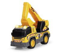 Dickie City Heroes camion grua 30 cm con luz y Sonido, Partes moviles y Pala. A Partir de 3 años (203306026)