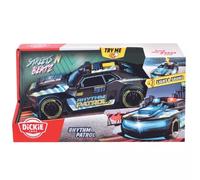 Dickie Toys - Coche de Juguete Rhythm Patrol con Cambio de luz y música - Coche de policía Streets N BEATZ con Motor de fricción, 20 cm, Incluye Pilas, Juguete para niños a Partir de 3 años