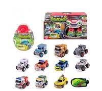 Dickie Toys Motor Mutants - Huevo Sorpresa - 1 de 10 Coches coleccionables para Montar (8,5 cm), Incluye 20 g de Limo y Hoja de Recogida - 1 Coche Raro Posible - Multicolor