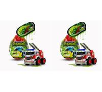 Dickie Motor Mutants Huevo Sorpresa con Coche para Montar y Slime Espacial, 10 Modelos Coleccionables, 15 Piezas y Pegatinas, Juguete Niños 3+ (203756010SPL) (Paquete de 2)