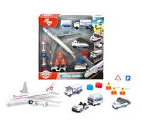 Dickie - Playset de Aeropuerto con Vehiculos y 13 Accesorios a Partir de 3 años (203743001)