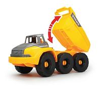 Dickie - Set de construcción Volvo, Incluye 2 vehículos, Casco, Pala y rastrillo, tamiz (Simba, 3729013)
