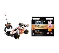 Dickie Toys 201119465 RC Speed Hopper - Coche de Juguete teledirigido + Duracell Optimum Pilas AA (Pack de 8) - Pilas Alcalinas 1,5 V - hasta 200% Extra duración o Extra Potencia - para Las Necesidad