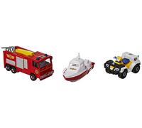 DICKIE Toys 203099629401 - Set de 3 vehículos de Bomberos de Juguete