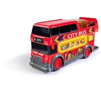 Dickie Toys Autobús Descapotable de Juguete 15cm con Luz y Sonido, Color Negro