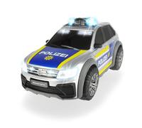 Dickie Toys 203714013 Volkswagen Tiguan R-Line, Coche de policía con luz y Sonido, Coche de policía, Incluye Pilas, 25 cm, a Partir de 3 años, Multicolor
