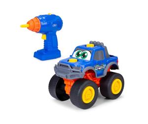 Dickie Toys - ABC Build A Ford Raptor F-150 - Kit de construcción de vehículo para niños a Partir de 3 años, 25 cm, para Montar (20 Piezas) con Taladro a Pilas, piñón Libre, Color Azul