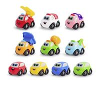 Dickie Toys ABC City Worker Auto (7 cm) - Mini Coche de Juguete a Partir de 1 año con Rueda Libre y Partes movibles, Juguete para bebés y niños a Partir de 12 Meses, 10 Varios, selección aleatoria