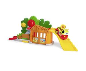 Dickie Toys ABC Flower Fun House - Garaje para Coche (62 x 23 cm), Colorido Concesionario a Partir de 1 año, Incluye Coche de Juguete, rampa y Funciones, Juguete para bebés y niños pequeños a Partir