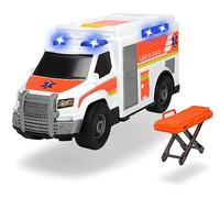 Dickie Toys Action Series, Ambulancia con Luz y Sonido, para Niños a partir de 3 Años, 30 cm