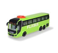 Dickie Toys - Autobús de Juguete Man FlixBus Verde, 27cm, Autocar con Función de Dirección, A Partir de 3 años (203744015)