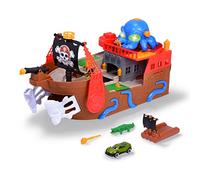 Dickie Toys Barco Pirata de 41,5 cm, para niños a Partir de 3 años, con Efectos Especiales, luz y Sonido, Adecuado como Juguete de baño y bañera