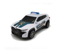 Dickie Toys BMW XM Guardia Civil 15 cm con Luces y Sonido, Coche Policía Escala 1:36 con Sistema de Fricción, Vehículo Oficial de la Guardia Civil, 3 Años (203712036SI1)