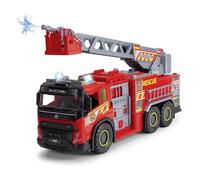 Dickie Toys Camión de Bomberos Volvo FMX Gigante 57cm, Rueda Libre, luz, Sonido, Escalera Extensible y giratoria, función Manual de Lanzamiento de Agua, Escala 1:16. a Partir de 3 años (203719031)