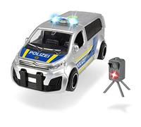 Dickie Toys Citroen Space Tourer 203713010 - Coche de policía, Radar, Control de Radar, Control de la policía, autobús de policía, Escala 1:32, Color Plateado y Azul