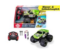 Dickie Toys - Coche Anfibio RC Amphy Splasher 4x4 - 2,4 GHz, rotación de 360°, Flotante, Carga USB, Coche teledirigido RTR