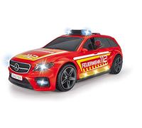 Dickie Toys - Coche de Bomberos Mercedes AMG E43 (30 cm) - Coche motorizado de Bomberos con luz y Sonido - para niños a Partir de 3 años