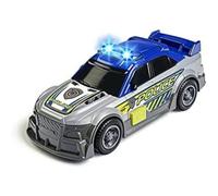 Dickie Toys Coche de policía con Ruedas giratorias, Efectos de luz y Sonido, par