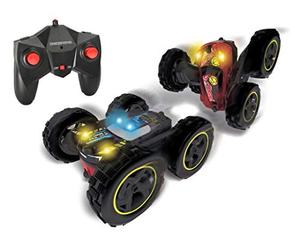 Dickie Toys- Coche Radiocontrol Flippy. 2 Canales, 2,4GHz, función de rotación y volteo, hasta 8 km/h, 1:28, 18cm, a Partir de 6 años (201104001)